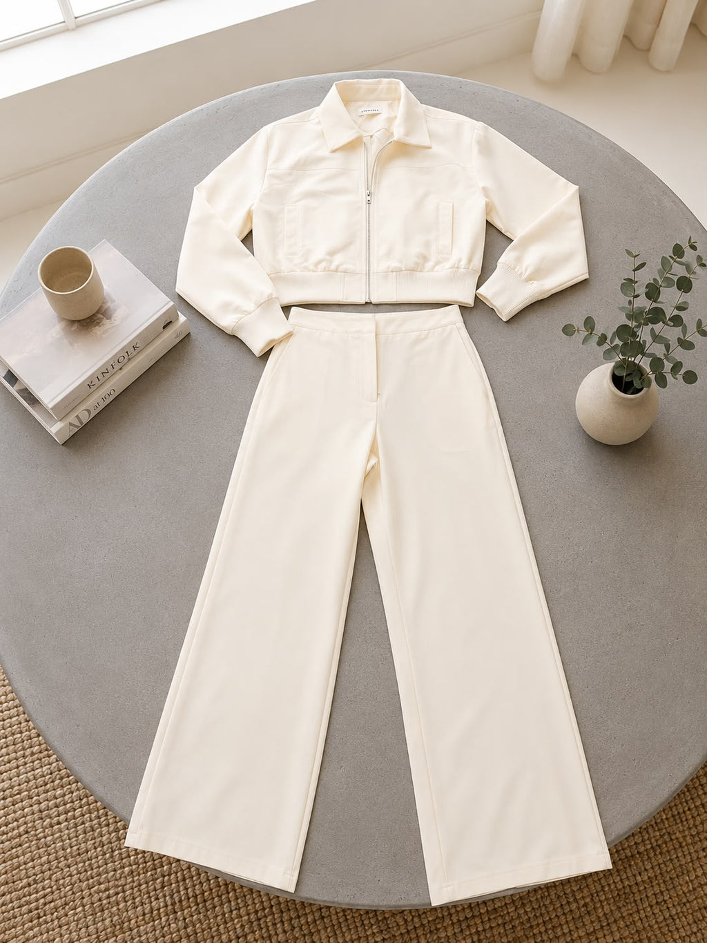 Long Sleeve Top & Pant Set Yellow