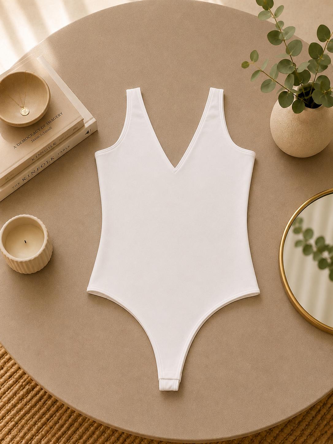 Essential Deep V-Neck Bodysuit