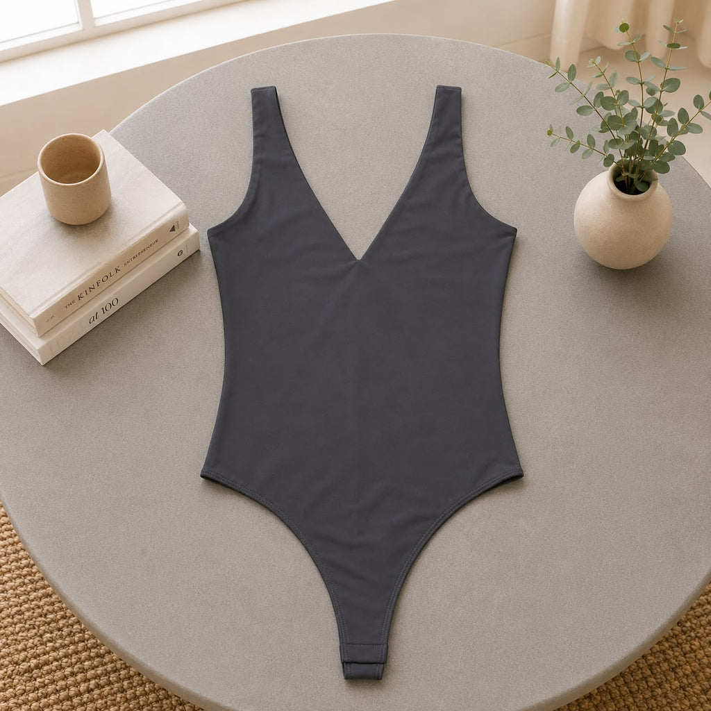 Essential Deep V-Neck Bodysuit