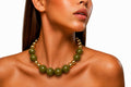 Olive & Gold Statement Necklace
